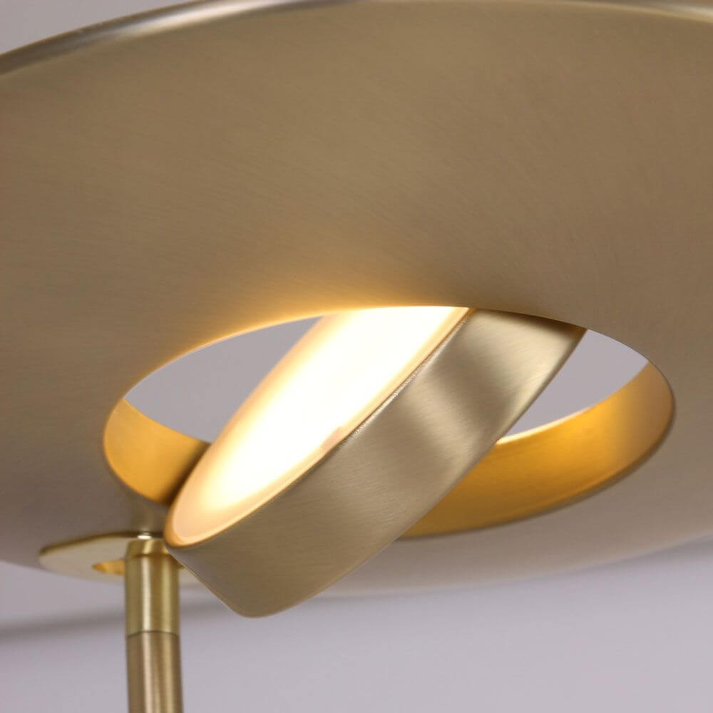 LED-Deckenfluter Zenith mit Lesearm & Tastdimmer CCT in edlem Design und dimmbarem Licht.
