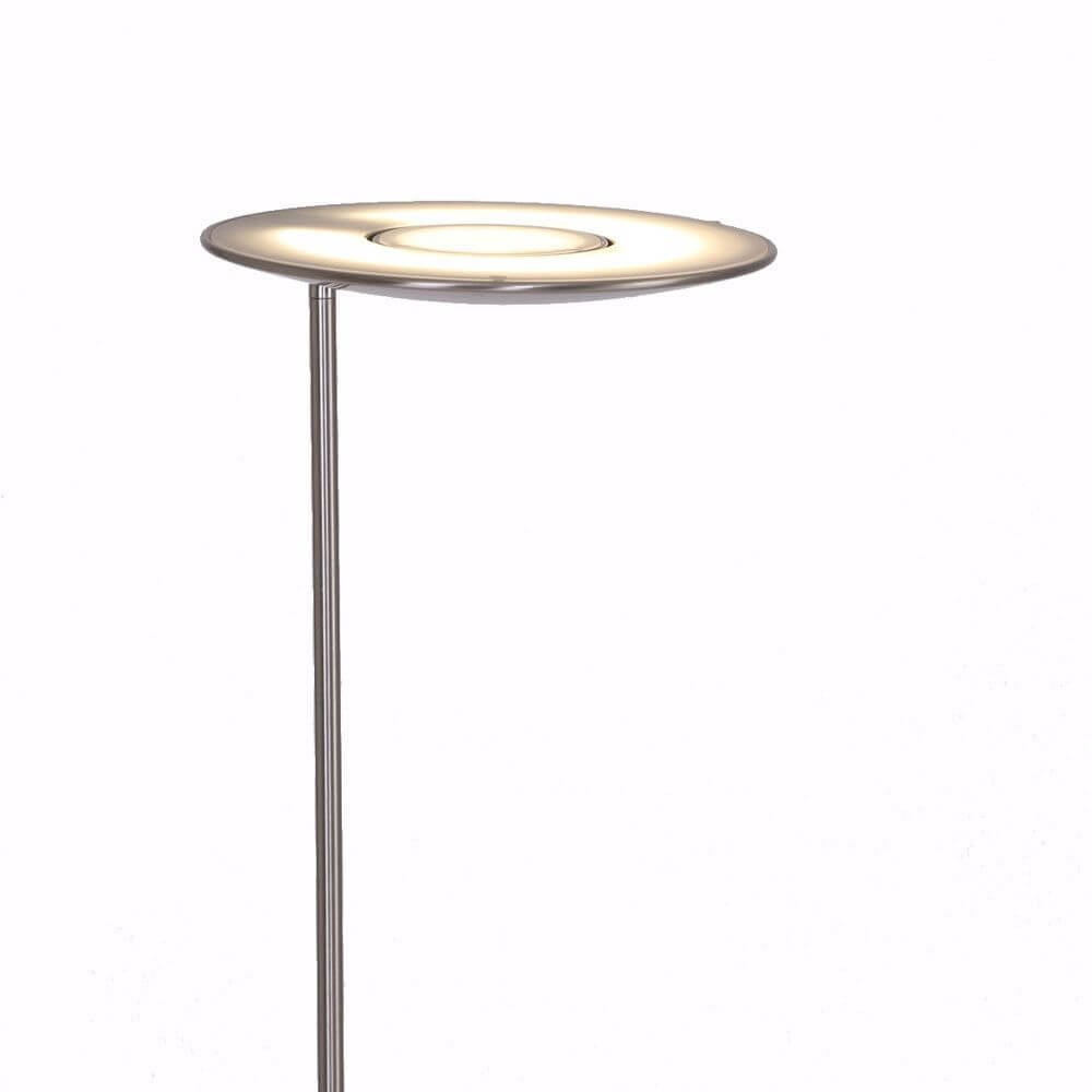 LED-Deckenfluter Zenith mit Lesearm & Tastdimmer CCT in modernem Design.