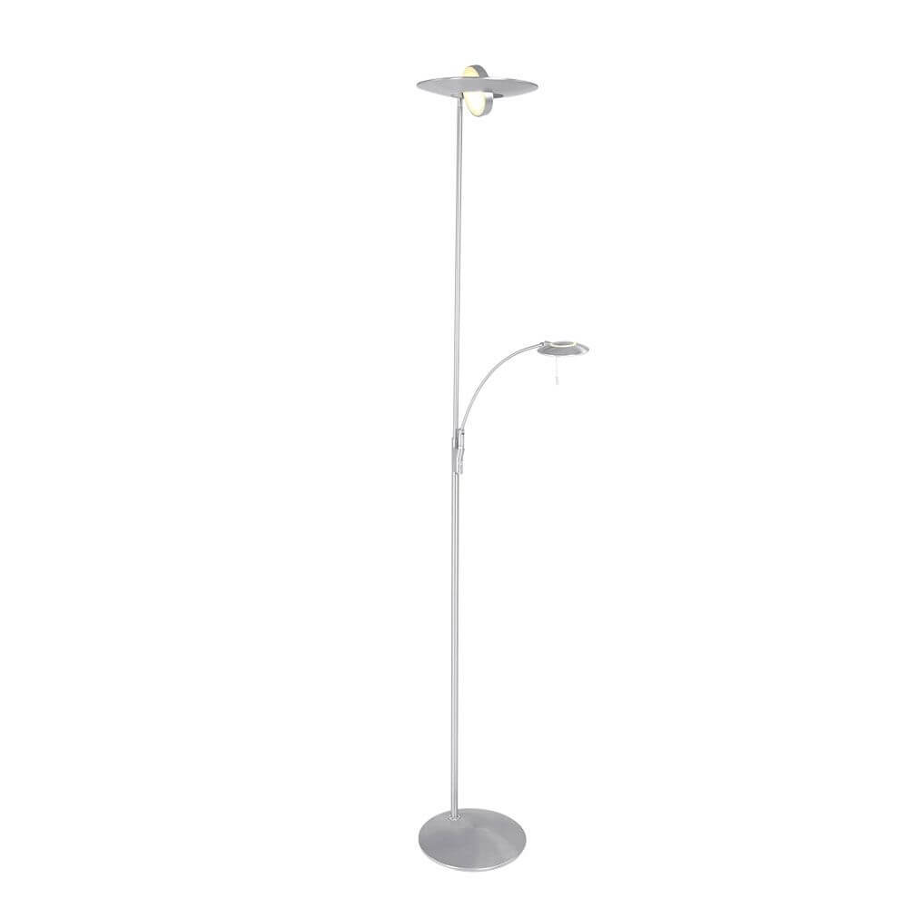LED-Deckenfluter Zenith mit Lesearm & Tastdimmer CCT in elegantem Design zur optimalen Raumbeleuchtung