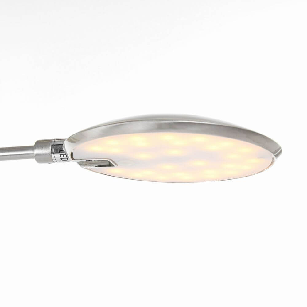 LED-Deckenfluter Zenith mit Lesearm & Tastdimmer CCT: modernes Design und warmes Licht.
