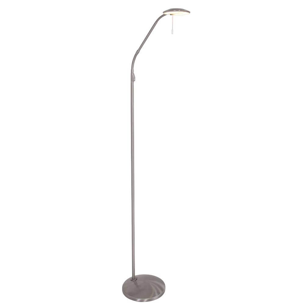 LED-Stehleuchte Zenith 2200-4000K in modernem Design, ideal für wohnliche Beleuchtung und gemütliches Lesen.