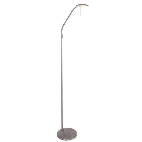 LED-Stehleuchte Zenith 2200-4000K in modernem Design, ideal für wohnliche Beleuchtung und gemütliches Lesen.