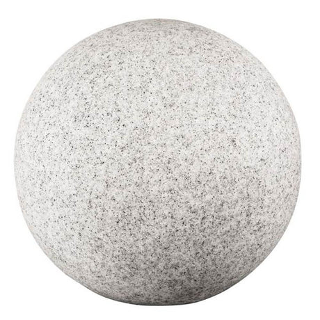 Havekugle i stenlook Ø 49cm IP65 i et broget sten look til haver og terrasser.