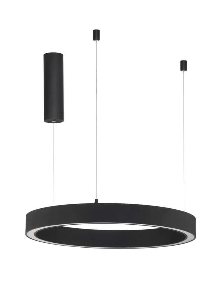 Sting LED Pendelleuchte Ø 60cm in Schwarz, mit mattem Finish für blendfreies Licht