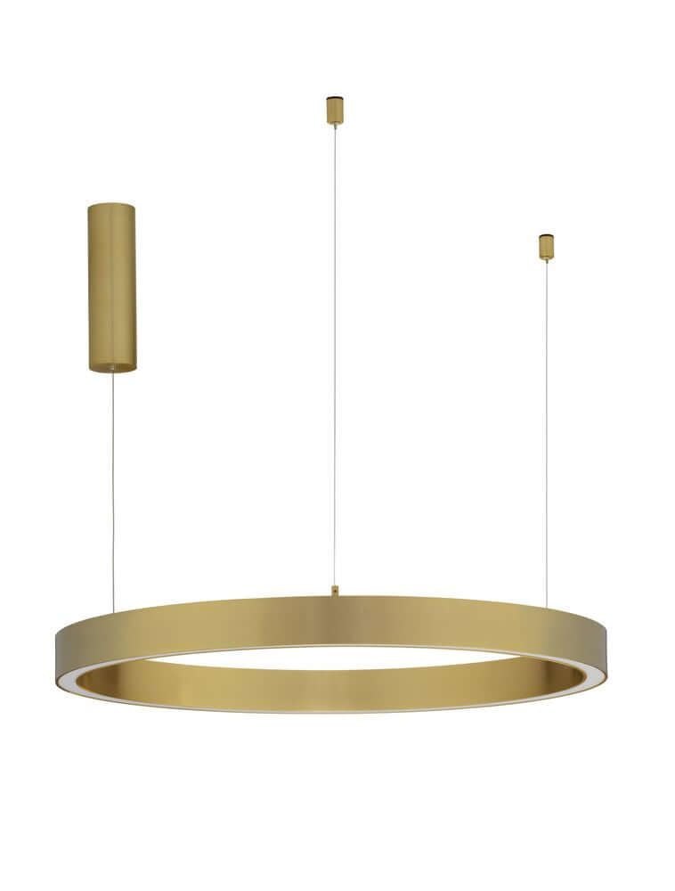 Sting LED Pendelleuchte Ø 80cm 3000K in hochwertigem, goldfarbenem Design, ideal für moderne Innenräume.