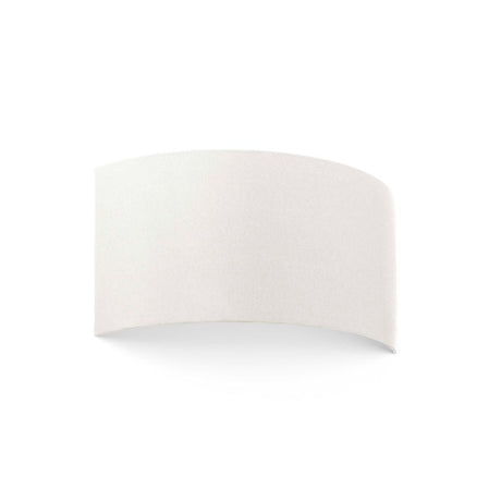 Fabric wall light COTTON half-round beige in an elegant, understated design for atmospheric lighting.