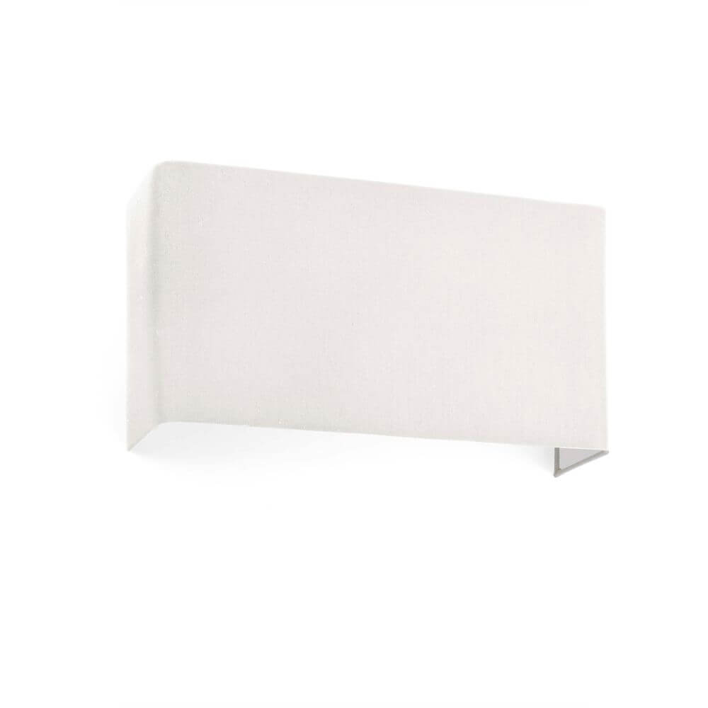 Stoff-Wandlampe COTTON Rechteckig Beige