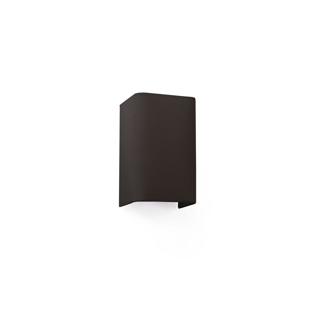 Stoff-Wandleuchte COTTON Eckig Schwarz - moderne, eckige Wandlampe in Schwarz für stilvolle Beleuchtung.