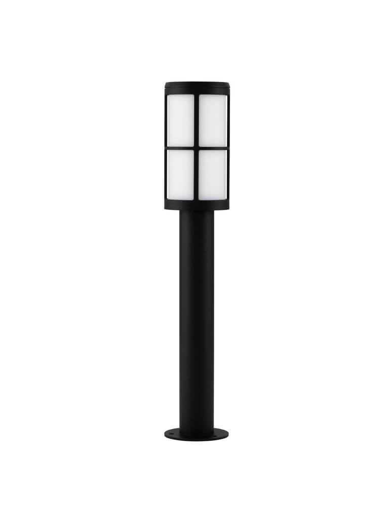 Stone Außenwegeleuchte Schwarz IP54 aus robustem Acryl- und Aluminium-Gehäuse für langlebige Nutzung.