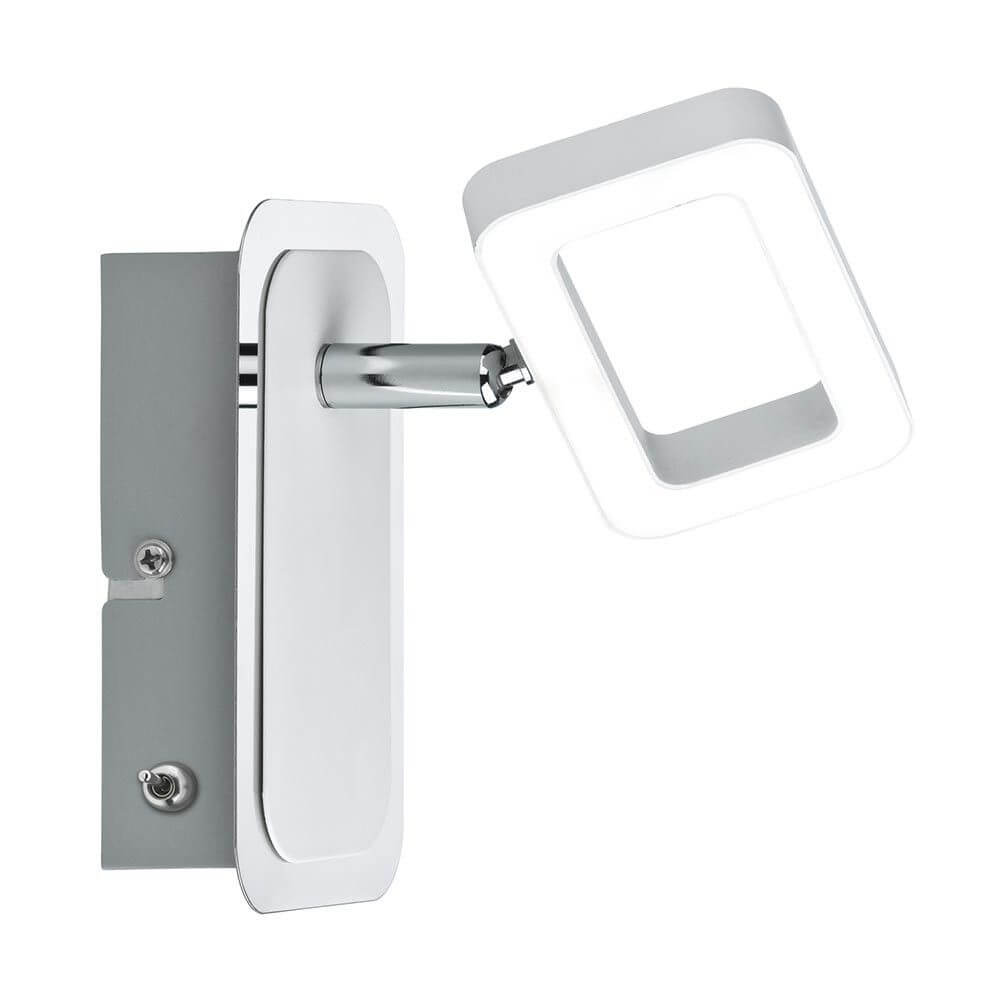 Strahler Frame LED Weiß Chrom 1x4, 5W mit modernem Design und energieeffizienten LED-Leuchtmitteln.