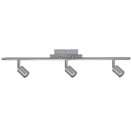 Strahler Georgia 3-flammig Nickel-Gebürstet GU10 mit schlichten Design und individuell wählbaren Leuchtmitteln.