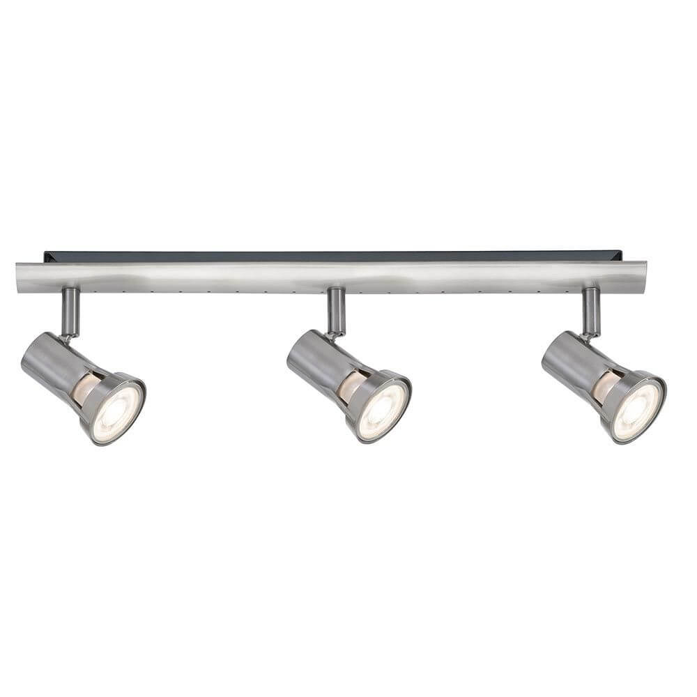Strahler Teja 3-flammig Nickel satiniert GU10 mit modernen Spotlights für verschiedene Wohnsituationen