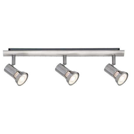Strahler Teja 3-flammig Nickel satiniert GU10 mit modernen Spotlights für verschiedene Wohnsituationen
