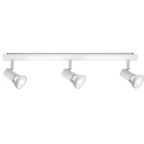 Strahler Teja 3-flammig Weiß GU10 mit drei beweglichen Spots für flexibles Lichtdesign.