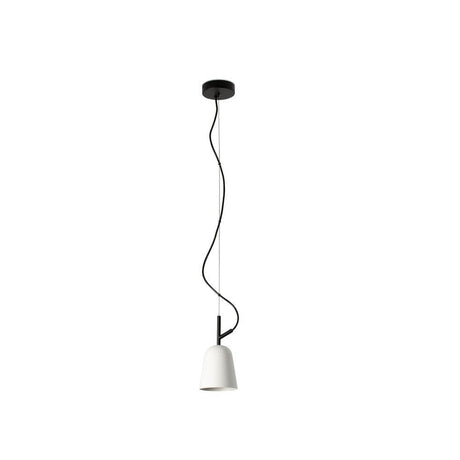 Studio pendant light Ø 11 cm with elegant design and unique cable clamp in S-shape.