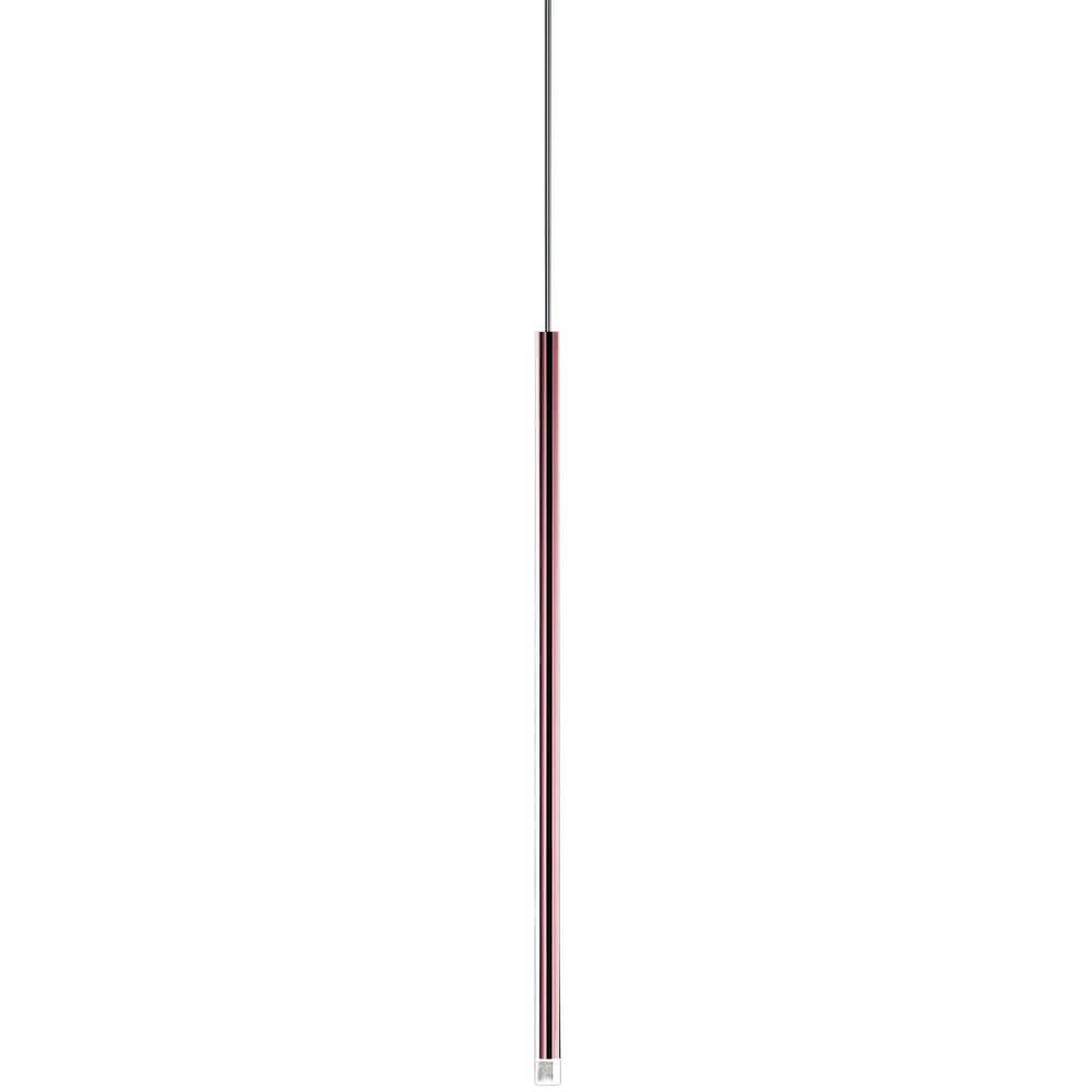 Lodes A-Tube Nano LED Hängelampe in schlanker, roter Ausführung, ideal für stimmungsvolle Beleuchtung.