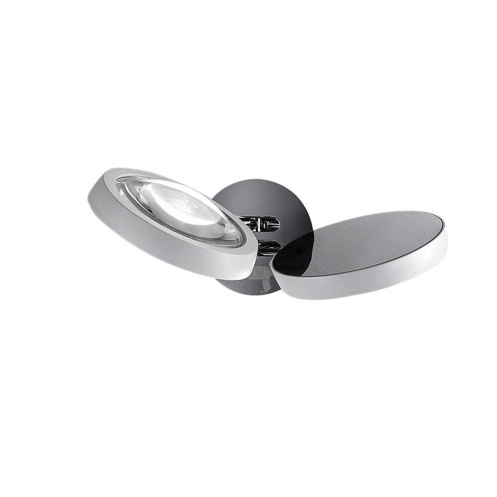 Lodes Nautilus LED Wandlampe 2300 Lumen mit modernem Design und konvexer Linse für effiziente Beleuchtung.