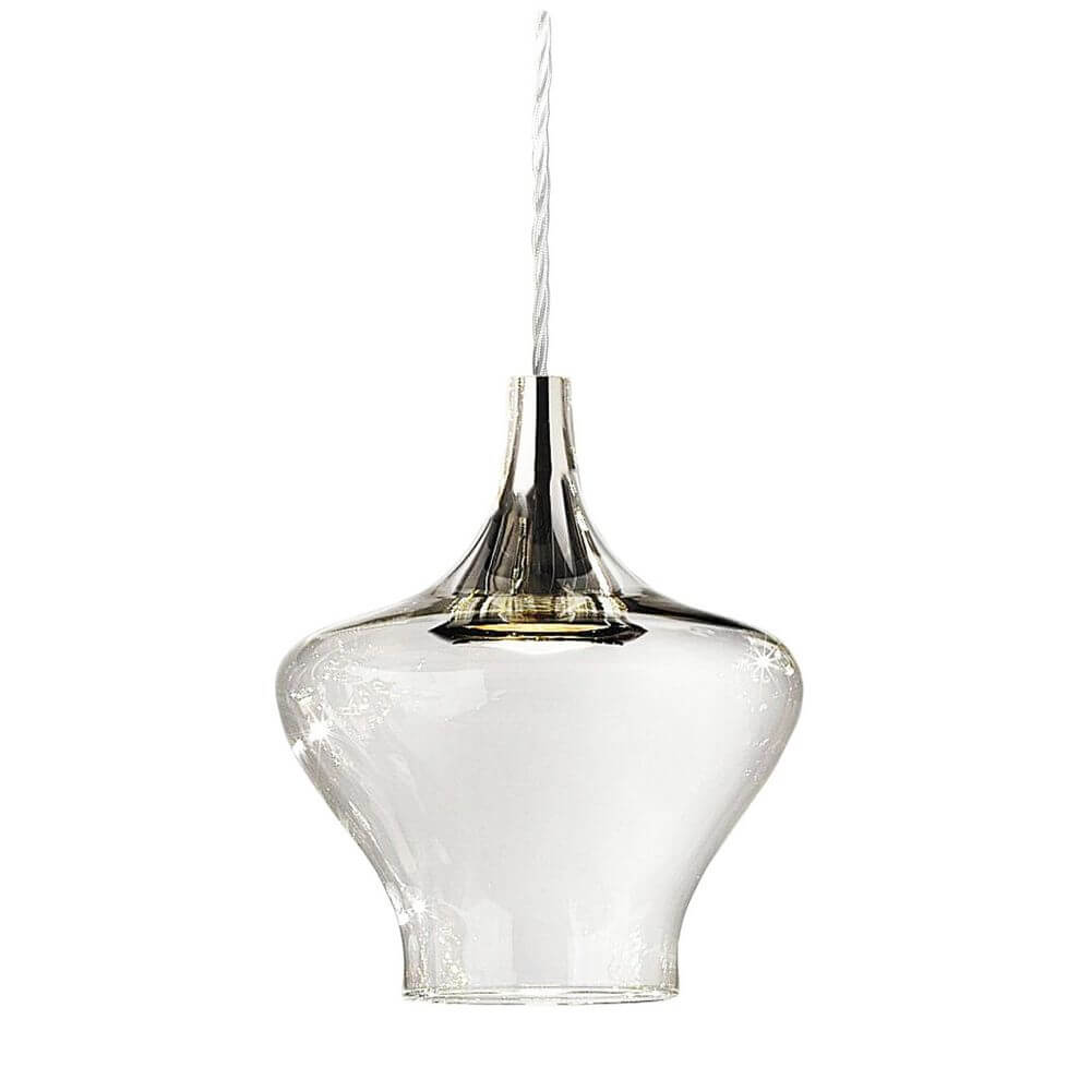 Lodes Nostalgia Hängeleuchte aus mundgeblasenem Glas im Retro-Stil, elegant und modern, 20cm, LED.