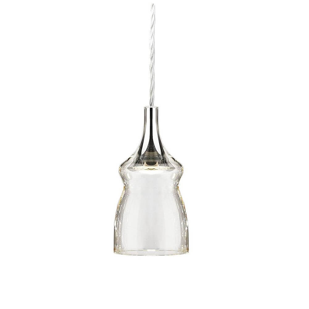 Lodes Nostalgia Glass Small 12cm LED Hängelampe im Retro-Stil mit mundgeblasenem Glas und innovativer LED-Technologie.