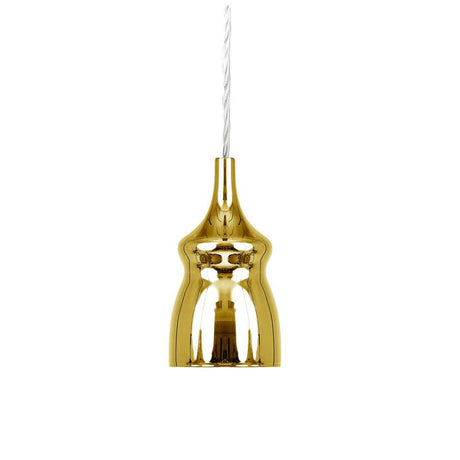 Lodes Nostalgia Ersatzglas alle Größen, alle Farben in goldener Pendelleuchte mit elegantem Retro-Design.