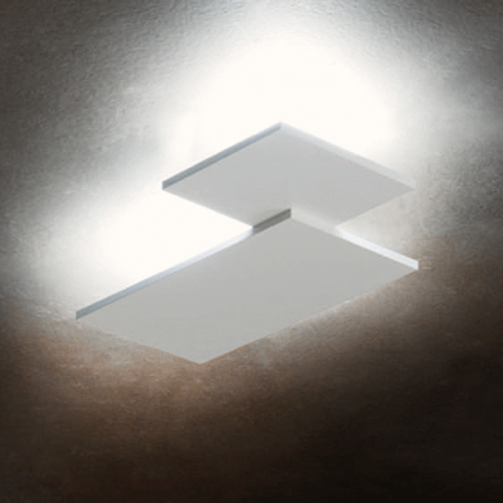 Lodes Puzzle Puzzle Double Square & Rectangle LED Wand- & Deckenlampe