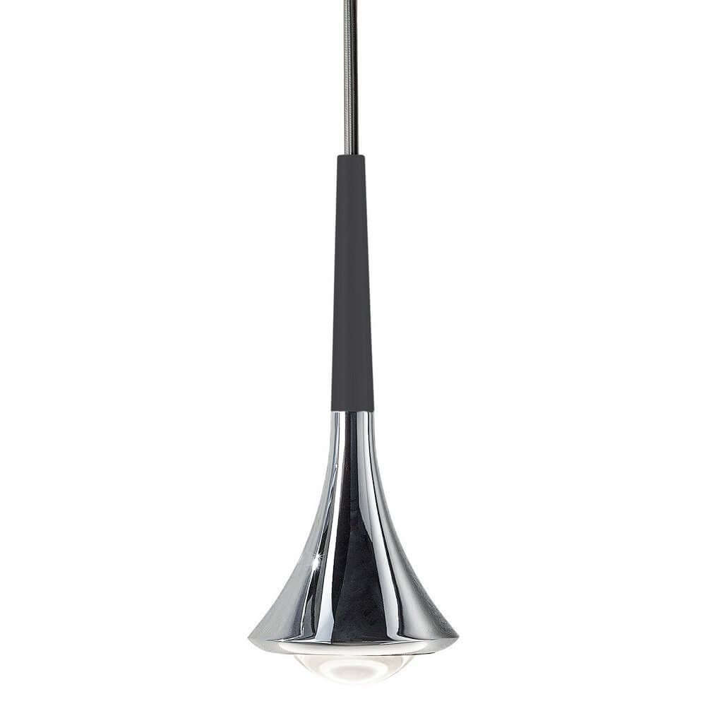 Hängelampe Lodes Rain in Chrom, 9 Watt LED, elegante Tropfenform, ideal für moderne Innenräume.