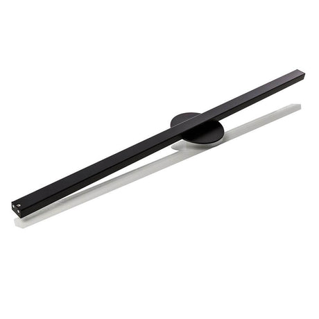 Swing 1 Aufhängesystem 110cm Single, schwarzes Metall-Schienensystem mit grauem Kabel für Hängelampe