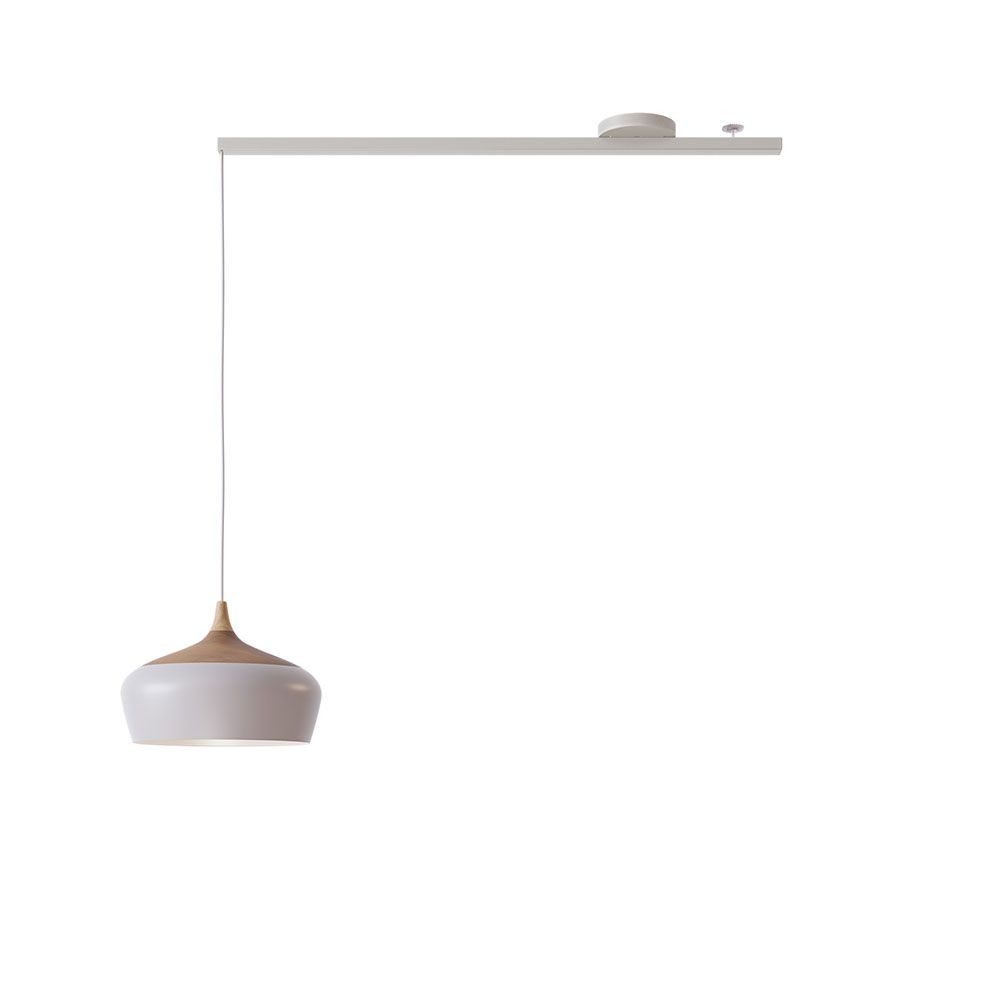 Swing 1 Aufhängesystem 90cm Single für eine Hängelampe mit eleganter Pendelleuchte.