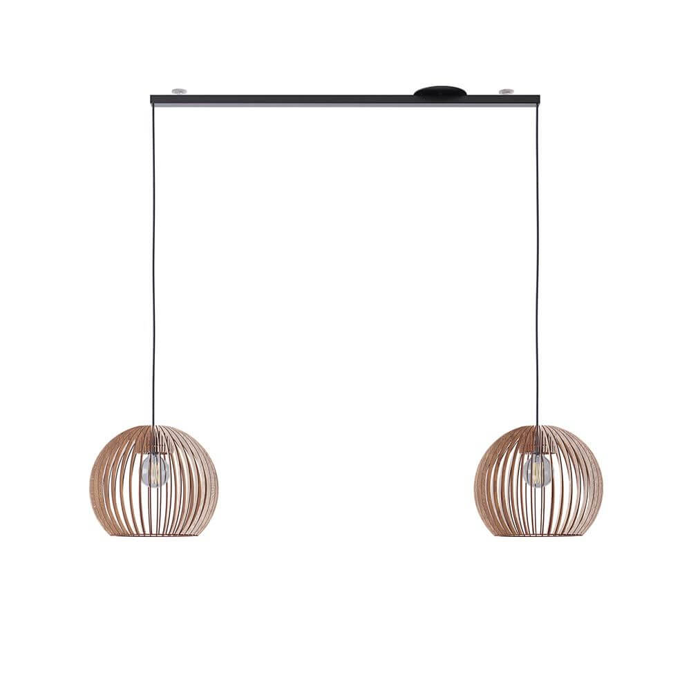 Swing 2 Aufhängesystem 110cm Twin für zwei Hängeleuchten mit stylischen Pendelleuchten.