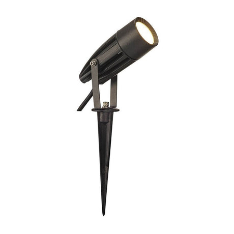 Syna LED Jordspyd antracit 3000K med elegant design, velegnet til udendørs brug, varm hvid belysning.