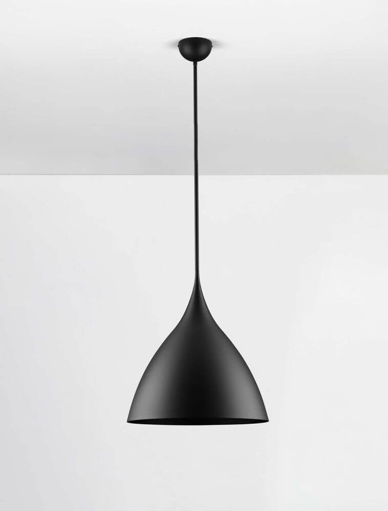 Syntopia Pendelleuchte E27 Ø 46cm in elegantem Schwarz, ideal für moderne Innenräume.