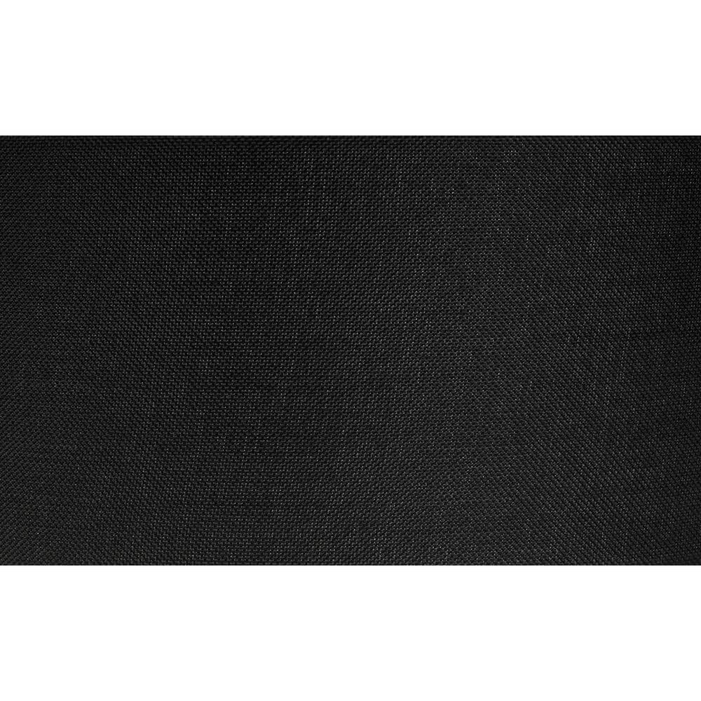 Schwarzer Textilstoff mit feiner Struktur, ideal für Lampenschirme oder Möbelbezüge.