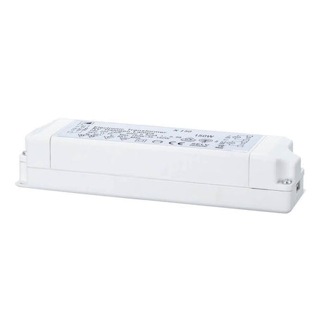 TIP VDE electronic transformer 35-150W 12V 150VA White in white version for low-voltage lamps.