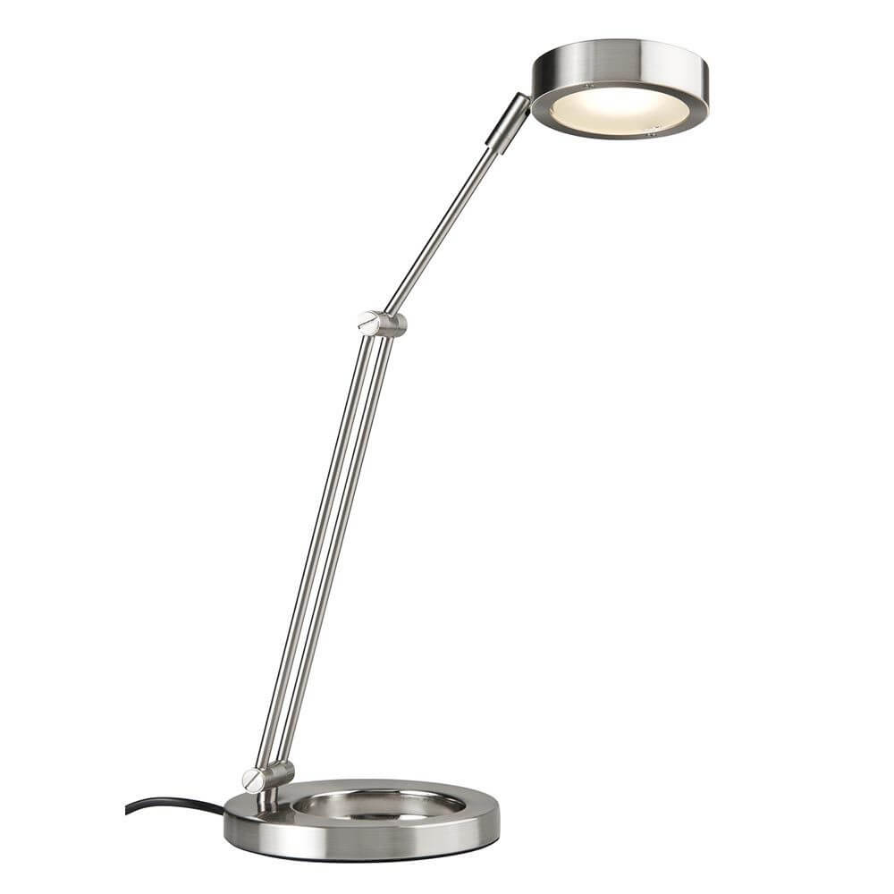 Tischleuchte Zed LED 6,7W 12V mit flexiblem Arm und modernem Design für angenehmes Licht beim Arbeiten.