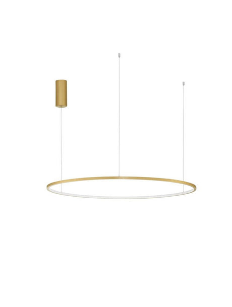 Tarquin LED Pendel Ø 100cm 3000K i elegant design med gyldent ophæng