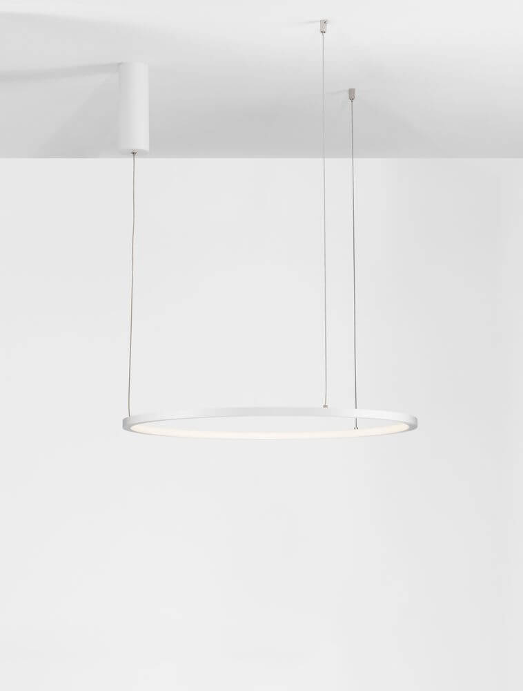 Tarquin LED Pendelleuchte Ø 60cm 3000K, moderne geometrische LED-Deckenlampe in eleganter Form, ideal für größere Räume.