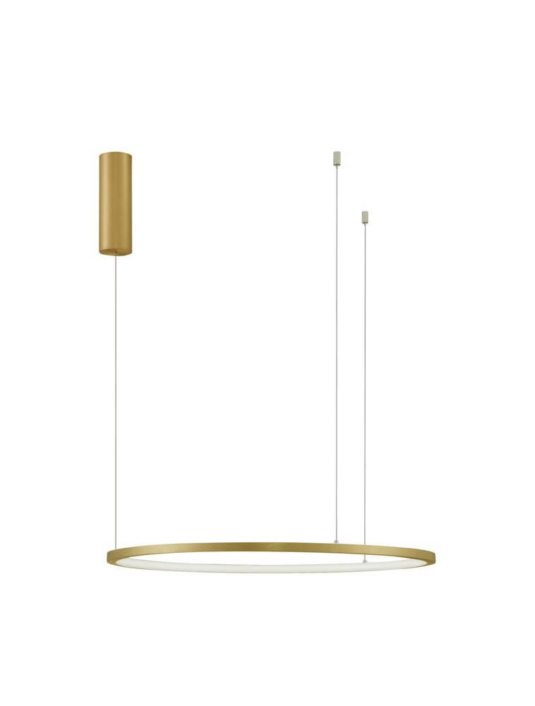 Tarquin LED Pendelleuchte Ø 60cm 3000K, geometrische LED-Pendellampe in elegantem Design, ideales Licht für große Räume.