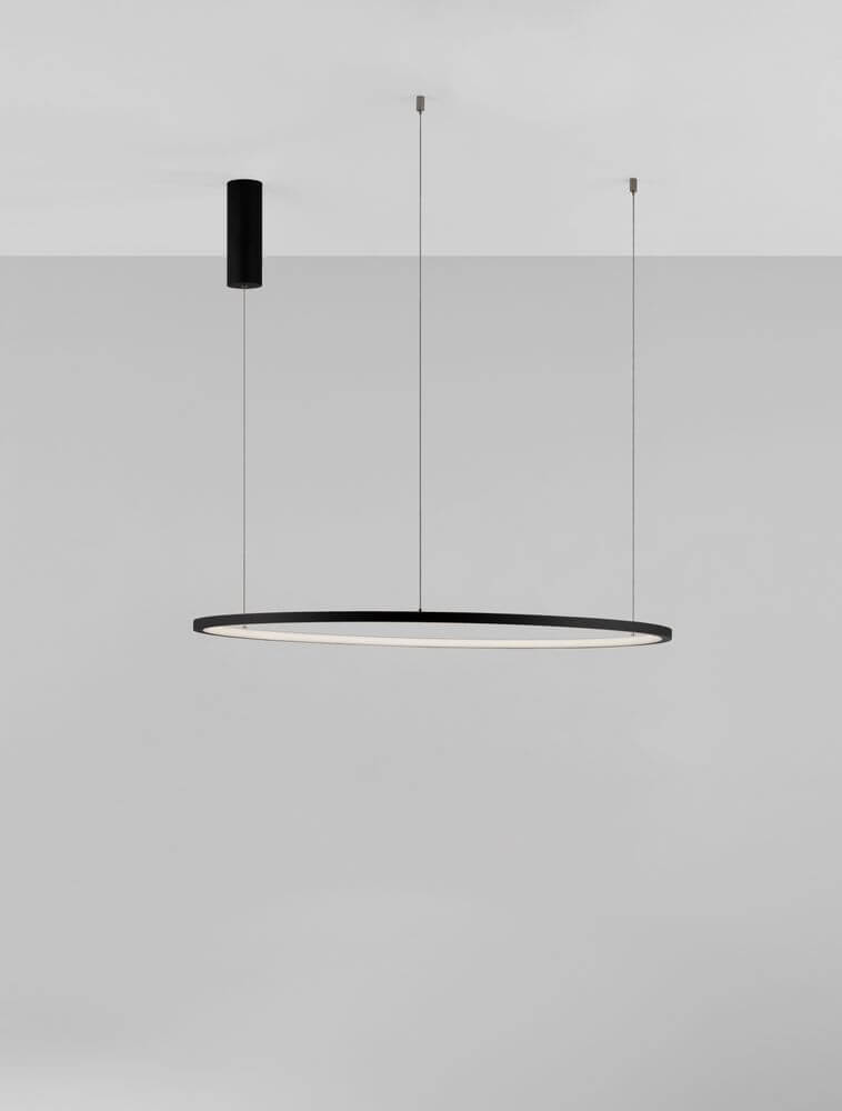 Tarquin LED Pendelleuchte Ø 80cm 3000K in elegantem Design mit dimmbaren Lichtverhältnissen.