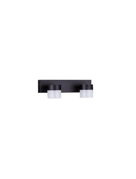 Lampada a parete a LED TEKO 2-FLAME 3000K NERO IP44