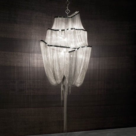 Terzani Atlantis design pendel i elegant design med glitrende metalskiver.