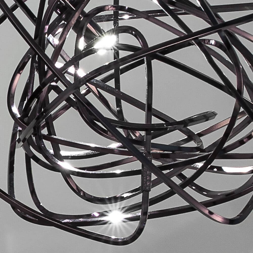 Terzani Doodle Design-Stehlampe 180cm mit einzigartigem, dynamischem Design und LED-Beleuchtung.