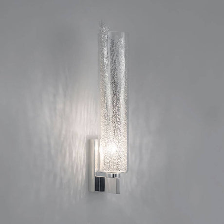 Terzani Frame Design-Wandlampe mit Borosilikatglas und Metallkorallenblatt, strahlendes Licht und dynamische Schatten.