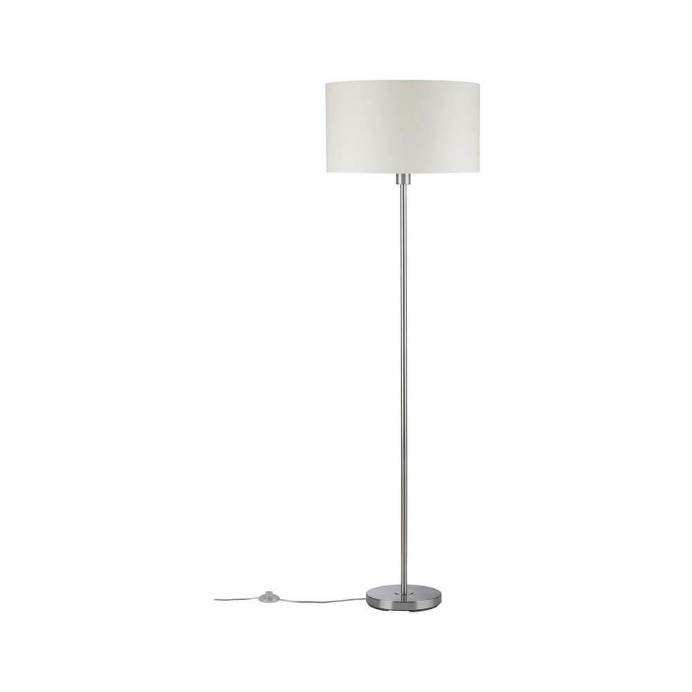 Tessa Stehleuchte max.1x60W E27 Creme Stoff mit elegantem Design und cremefarbenem Stoffschirm.