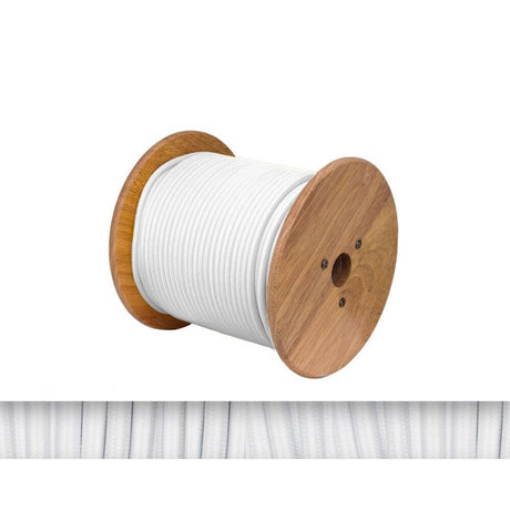 Textile cable white 2 x 0, 75mm 1 meter