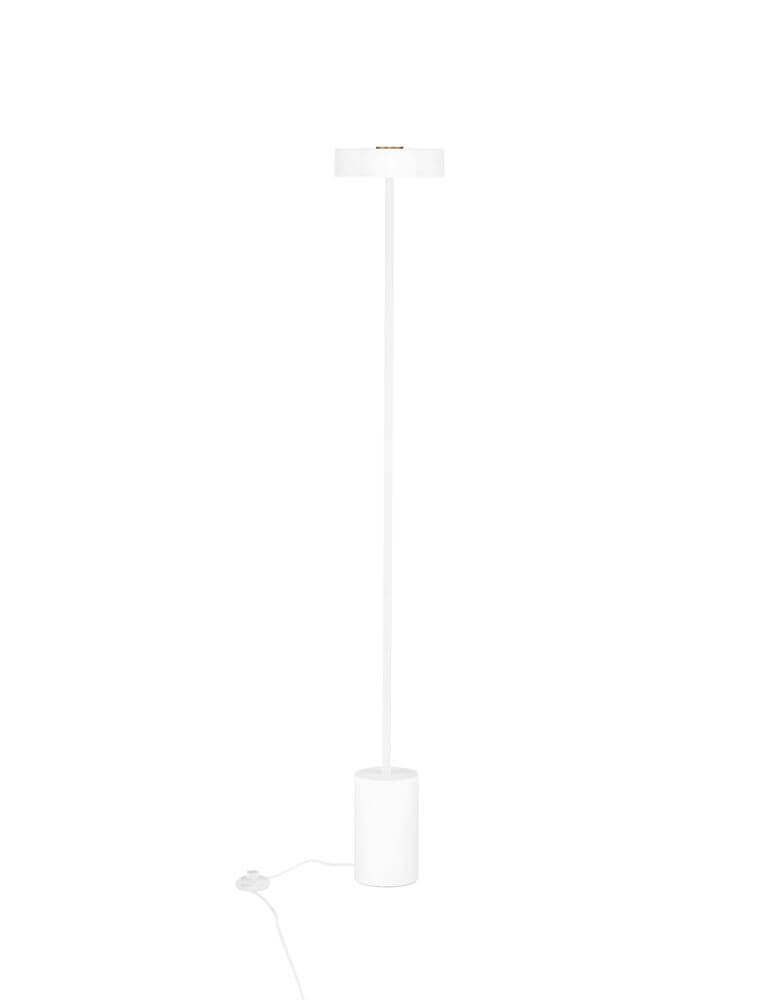 Thea LED Stehlampe H 135cm Ø 20cm 3000K – schlanke Stehleuchte in Holzdekor mit 17W LED, 3000K warmweiß, 929 Lumen