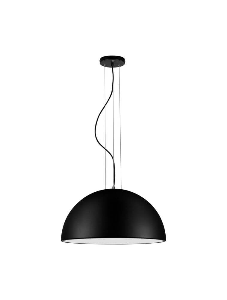Tholos Pendelleuchte E27, 3-flammig in Schwarz und Weiß, moderne Designlampe für stilvolle Beleuchtung.