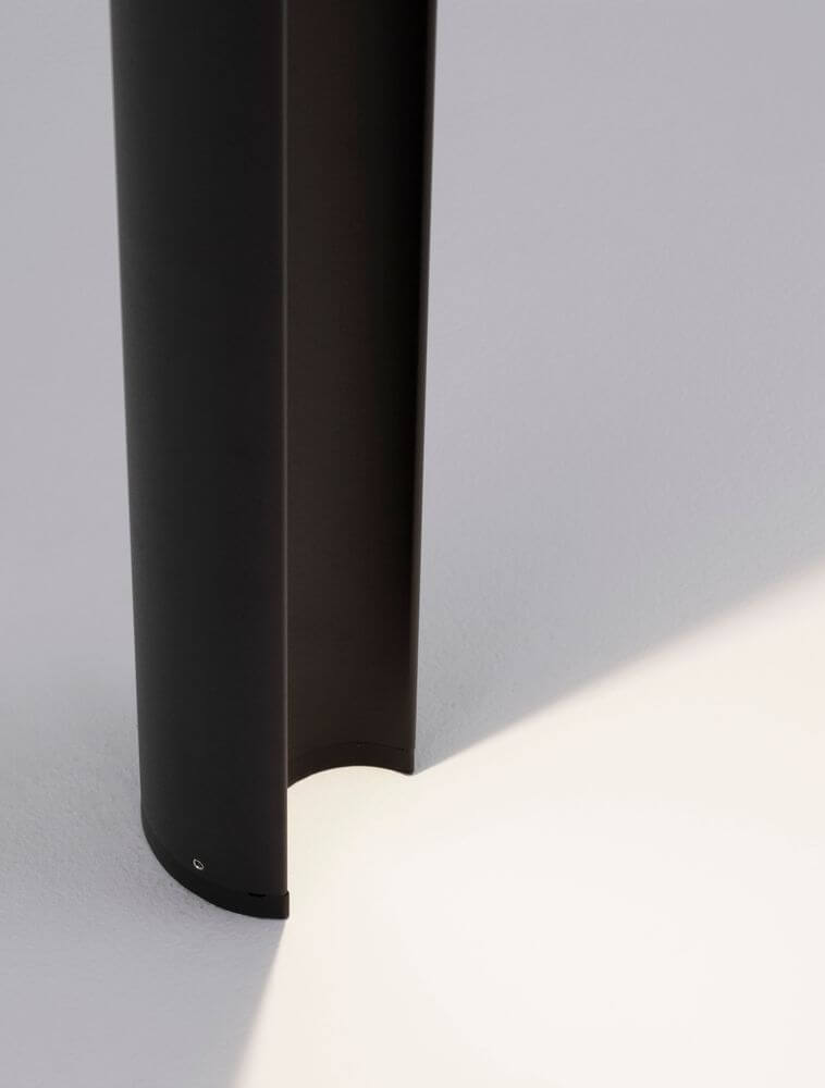 Tien LED Außenwegeleuchte 3000K Schwarz IP54 - modernes Design aus Aluminium und Glas