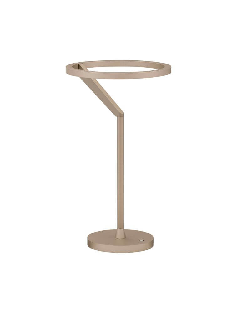 Tilia LED Tischleuchte Ø 22cm 3000K mit modernem, minimalistischen Design in Sandy Black.