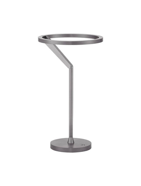 Lampe de table Tilia LED Ø 22 cm 3000K au design moderne Sandy Black avec structure minimaliste.