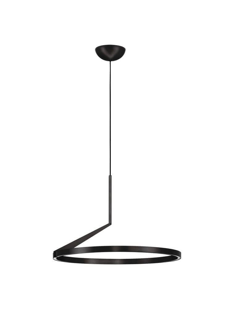Tilia LED Pendelleuchte in Schwarz, Ø 60cm, modernes Design mit klarem, zeitgenössischem Stil.